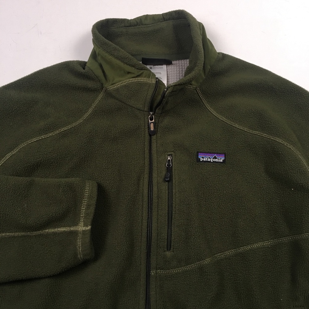 Patagonia Mens R1 Green Fleece Jacket XL B2216 - Picture 2 of 7